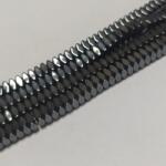  Hematit Kocka Csavaranya Ásványgyöngy Gyöngyfüzér 4x2mm