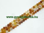  Karamell Achát Ásványgyöngy 6mm