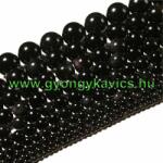  Fekete Obszidián Ásványgyöngy Gyöngyfüzér 4mm