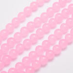 Rózsaszín Jade (3) Ásványgyöngy Gyöngyfüzér 10mm