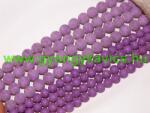  Matt Lila Jade Ásványgyöngy Gyöngyfüzér 10mm