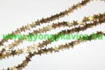  Arany Hematit Csillag Ásványgyöngy 8x3mm