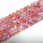  Piros Szintetikus Holdkő Gyöngyfüzér 10mm