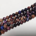  Kék (Lilás) Színes Tigrisszem Ásványgyöngy 8mm