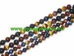  Színes Tigrisszem Ásványgyöngy 10mm