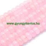  Rózsakvarc Korong Ásványgyöngy Gyöngyfüzér 8x5mm