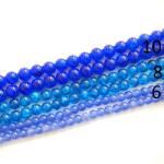  Roppantott Kék Üveg Hegyikristály Másolat Gyöngy 8mm