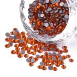  Narancssárga Színű (20) Lapos Hátoldalú Műköröm Strassz Csomag 2, 7x2, 8mm (~1440db)