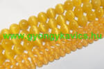  Narancssárga Macskaszem (Üveg) Ásványgyöngy 10mm