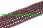  Burgundi Lila Macskaszem (Üveg) (sötét) Ásványgyöngy 6mm