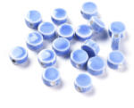  Kék Lapos Kerek Korong Porcelán Gyöngy 8x4mm