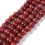  Vörös Jade Ásványgyöngy Gyöngyfüzér 6mm