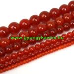  Vörös Karneol Achát Ásványgyöngy 4mm