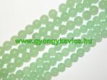 Világoszöld Menta Jade Ásványgyöngy Gyöngyfüzér 6mm