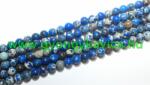  Sötétkék Tengeri Jáspis Regalit Ásványgyöngy 8mm