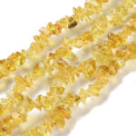  Sárga Üveg Szintetikus Citrin Törmelék Füzér Splitter 5-8mm 80cm