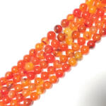  Narancssárga Sárkányvér Achát Ásványgyöngy Gyöngyfüzér 8mm