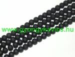  Matt Fekete Színű Üveggyöngy Gyöngyfüzér 10mm
