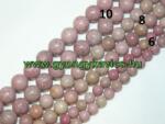  Rodonit Rodokrozit Ásványgyöngy 10mm
