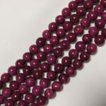  Lila Jade Ásványgyöngy Gyöngyfüzér 10mm
