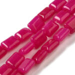  Rózsaszín Jade Téglalap Ásványgyöngy 8-9x6-7x4mm