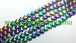  Szivárvány Hematit Szív Ásványgyöngy 8x8x3mm