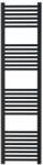HeizTech Calorifer portprosop pentru baie, decorativ, negru, drept, cu 28 tevi, 400 x 1600, 602 W (R-B-400-1600-N-H)
