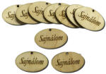  Natúr fa - "Sajnálom" ovál tábla 10db/csomag - KIFUTÓ - csinaldmagadshop