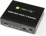 TECHLY 025756 4K HDMI -> Optikai Toslink Jack Audio Extractor LPCM 7.1 UHD 3D (025756)