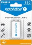 everActive Professional Line 6F22 9V 320 mAh Ni-MH Újratölthető elem (1 db / csomag) (EVHRL22-320)