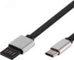 Somogyi Elektronic USBF C2 USB-C töltőkábel 2m - Fekete/Ezüst (USBF C2)