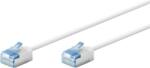 Goobay Ultraflexibles U/UTP Cat 6a RJ45 Slim Patch kábel 1m - Fehér (74286)
