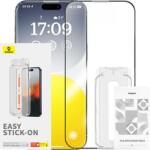 Baseus Sapphire iPhone 15 Pro Max Edzett üveg kijelzővédő (P60057504203-03)
