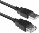 ACT AC3043 USB-A apa - USB-A anya 2.0 Hosszabbító kábel - Fekete (3m) (AC3043)