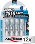 ANSMANN NiMH Mignon AA 2850 mAh Újratölthető elem (12x4/csomag) (502784)