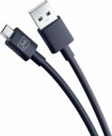 3mk Protection Hyper USB Type-A apa - Micro USB Type-B apa Töltőkábel - Fekete (1.2m) (5903108541183)