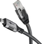 Goobay 70699 USB Type-C apa - RJ45 apa Adatkábel - Fekete/Szürke (3m) (70699)