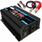 Tovbmup autós inverter 4000W, 12V-220V, 2 USB-vel (SAZZ-3114)