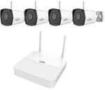 Uniview gyári 2MP-es 4 kamerás WiFi-s csomag (1db NVR és 4db WiFi-s csőkamera 4mm fix objektívvel, mikrofonnal)