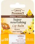 Green Pharmacy Honey Lip Balm balsam de buze hranitor SPF 10 fara siliconi, parabeni și coloranți 3.6 g