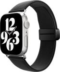 SwitchEasy Classic bőr szíj Apple Watch S4-S9 okosórákhoz, 42/44/45/49mm, fekete (SAW459238BK24) (SAW459238BK24)