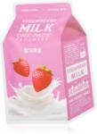 A’pieu One-Pack Milk Mask Strawberry mască textilă iluminatoare 21 g Masca de fata
