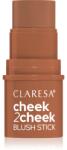 Claresa Cheek 2 Cheek crema Bronzantã stick culoare 02 Milk Choco 6 g