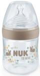 Nuk Шише със силиконов биберон NUK for Nature - 150 ml, размер S, Бежово (10743074) - ozone