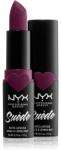 NYX Cosmetics Suede Matte Lipstick ruj mat culoare 10 Girl, Bye 3.5 g