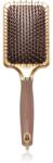 Olivia Garden Rectangular Paddle perie pentru par usor de pieptanat Gold&Brown 1 buc