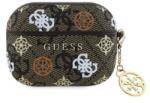 GUESS PU 4G Peony Charm tok AirPods 3-hoz barna