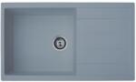 Metalac Atos Mega Metalac 377927 Gránit Mosogatótálca - Extra mély, Csepegtetőtálcás, Grafit (377927) - rent-xgranit