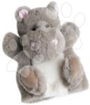 Histoire d'Ours Hipopotam de pluș pentru teatru de păpuși Hippo Puppet Histoire d’ Ours gri 25 cm de la 0 luni (HO2592)