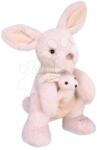 Histoire d'Ours Cangur de pluș cu pui Sydney the Kangaroo Histoire d’ Ours maro în ambalaj cadou 30 cm de la 0 luni (HO3059)